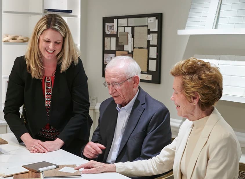 Residents selecting customizations